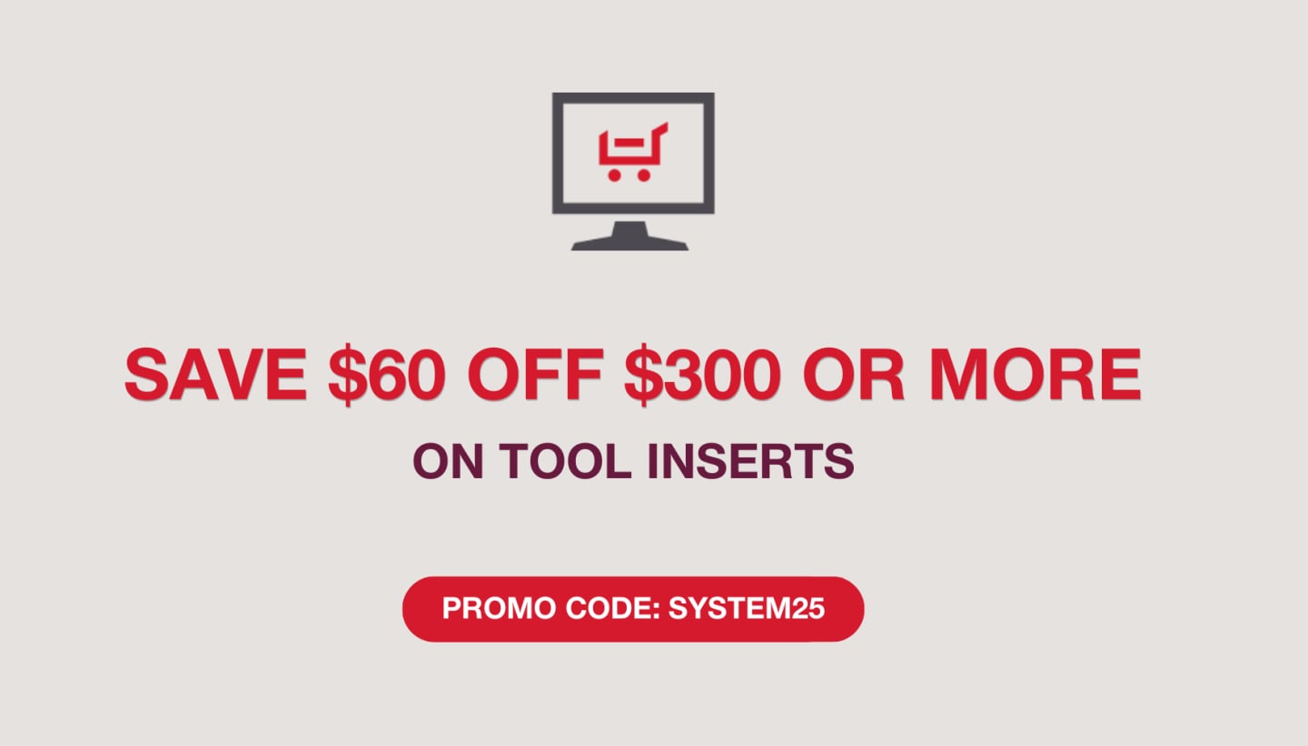Use promo code: SYSTEM24 and try out Hilti inserts with great savings and experience great savings on our Hilti inserts