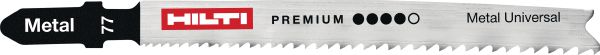 Universal jig saw blades for metal