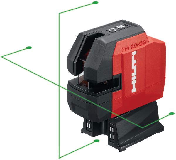 PM 20-CGE High-precision plumb and cross line laser