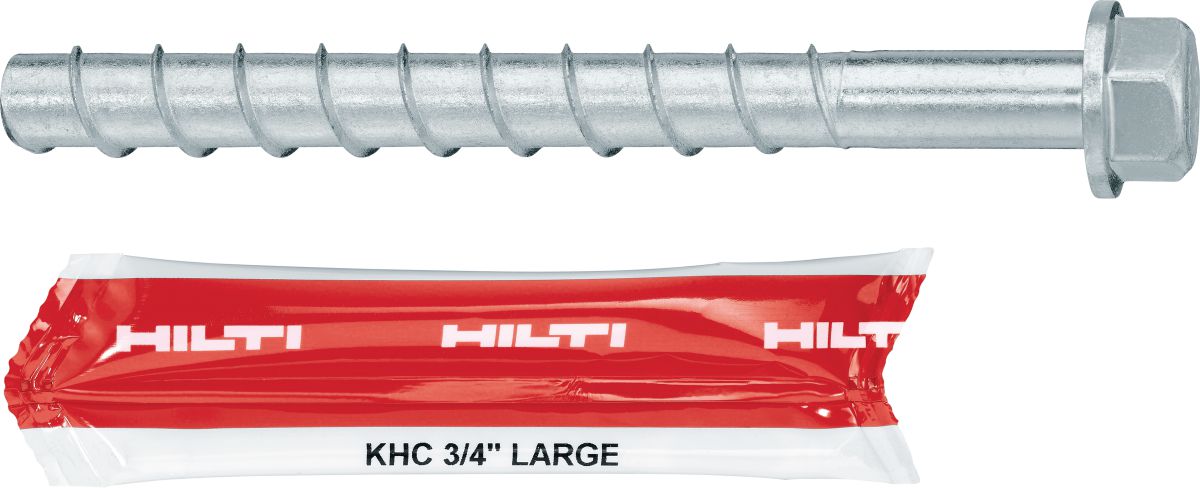 Kwik-X Dual Action Anchor, KHC 3/4&quot; LARGE capsule with KH-EZ 3/4&quot; x 8&quot; screw anchor