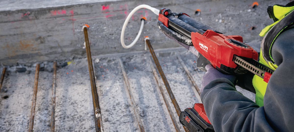 FP 700 R installation rebar splices