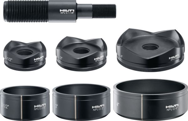 NPU Knockout sets (1/2 to 2”) or (2-1/2 to 4”)